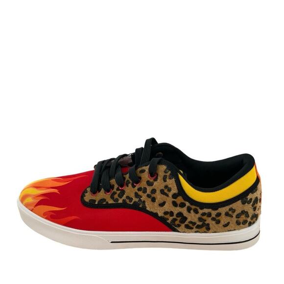 Vlado Spectro 3 Limited Edition Flames Mens Shoes Size 7.5 Leopard Print Red - Picture 4 of 14